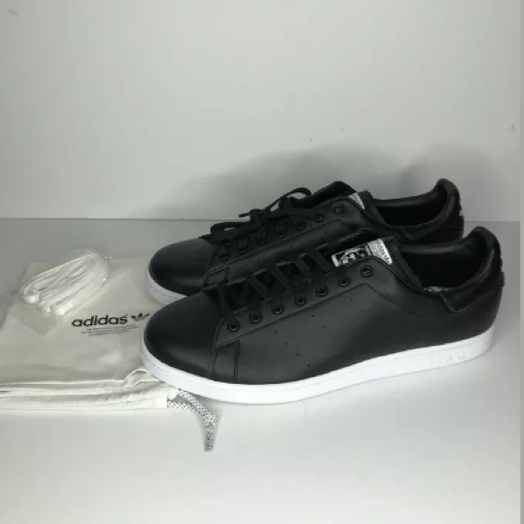 adidas stan smith black leather
